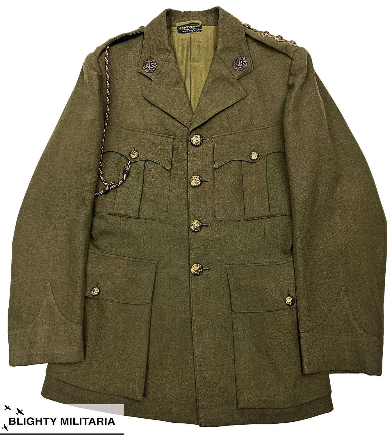 Original WW2 ATS Officer's Service Dress Tunic - Large Size