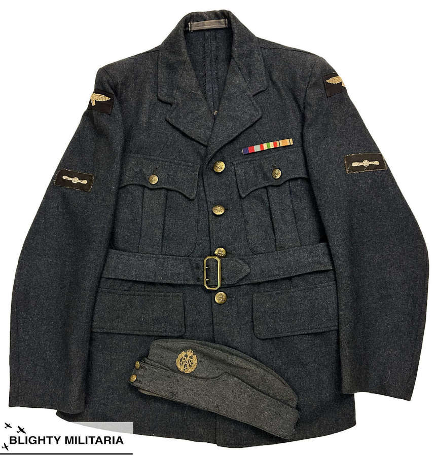 Original WW2 RAF Ordinary Airman's Tunic + Cap - Italian Campaign