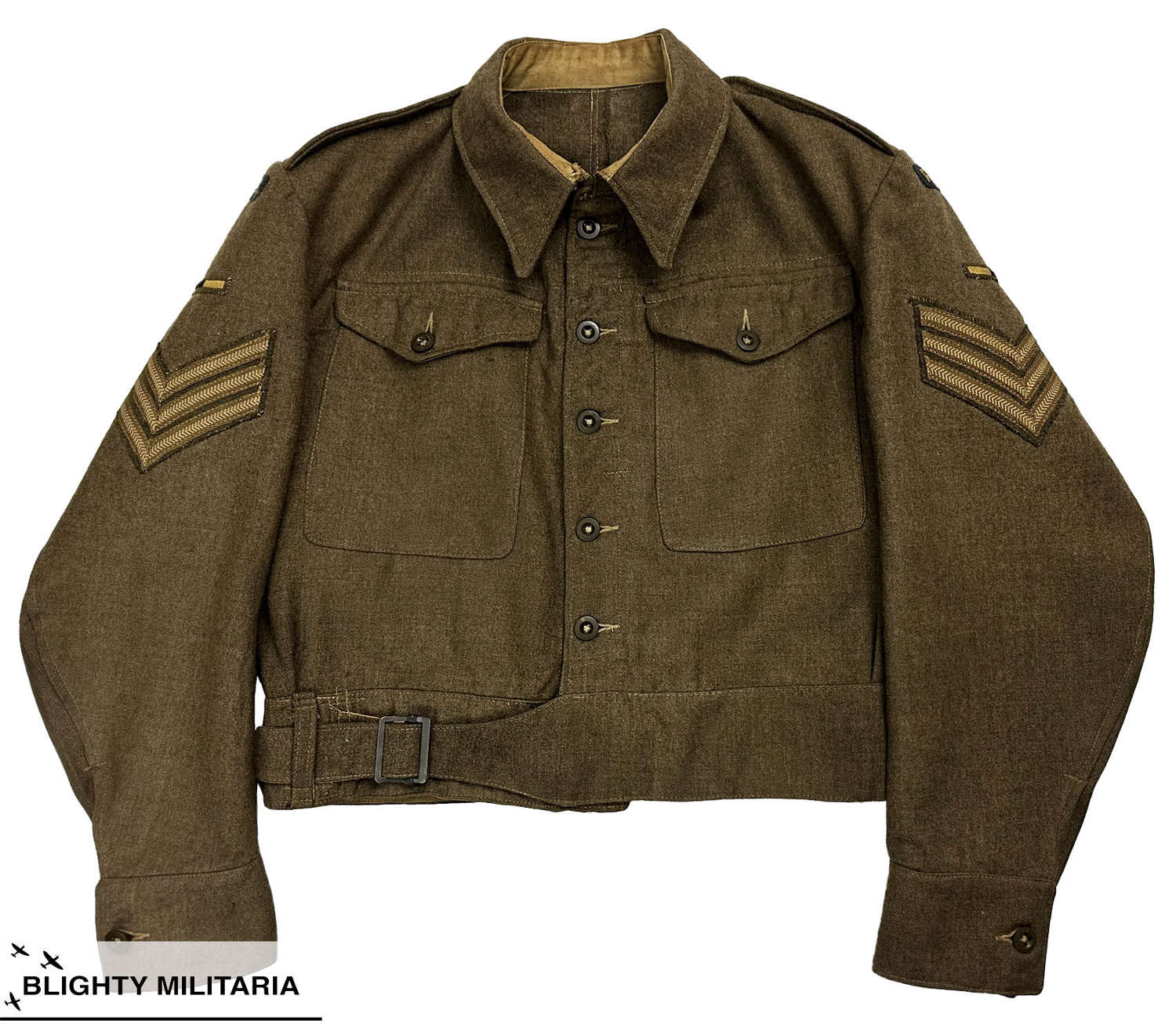 Original 1944 Dated RASC Sergeant's 1940 Pattern Battledress Blouse