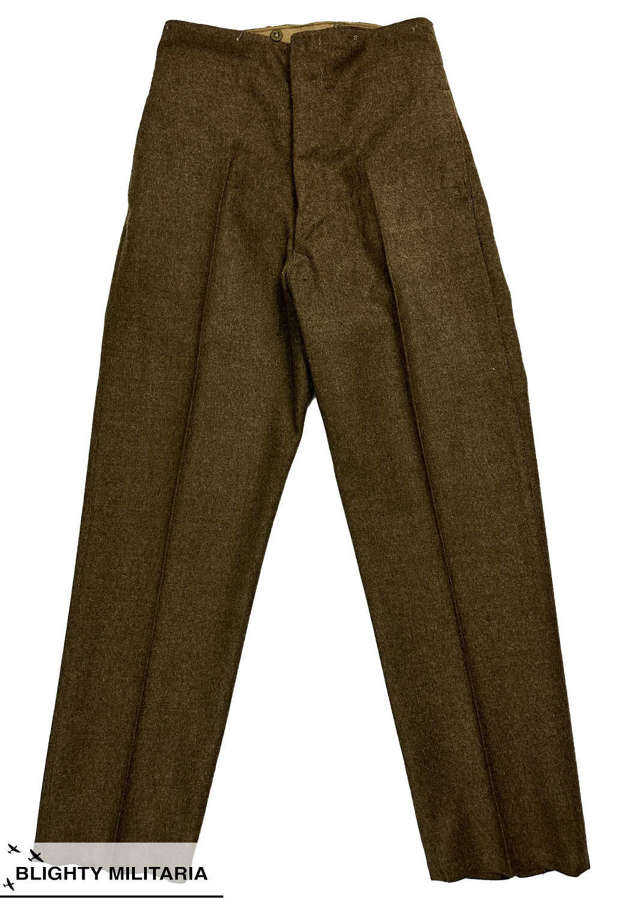 Original 1945 Dated 1940 Pattern(Austerity) Battledress Trousers