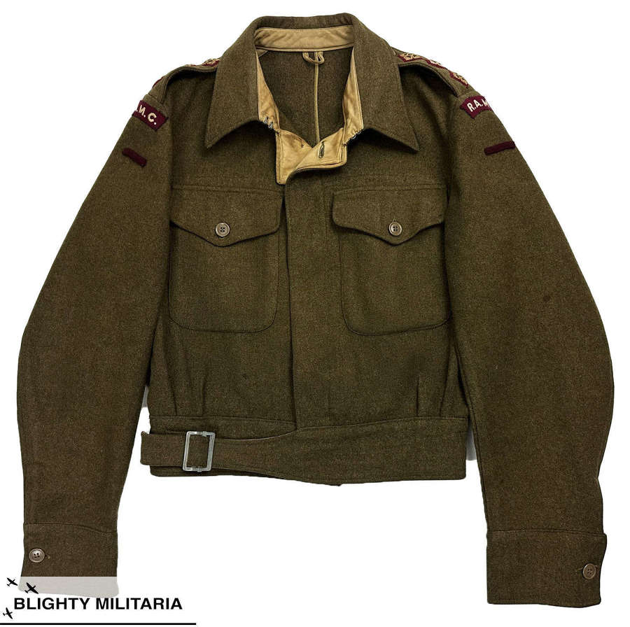 Original 1943 Dated RAMC Captain's War Aid Battledress Blouse