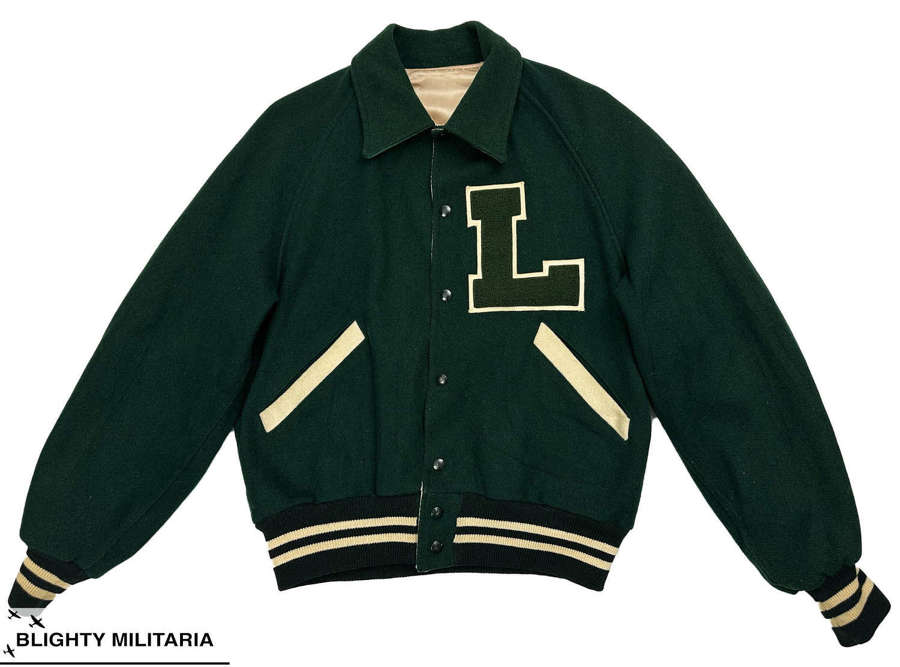 Original 1950s Reversible Varsity Letterman Jacket