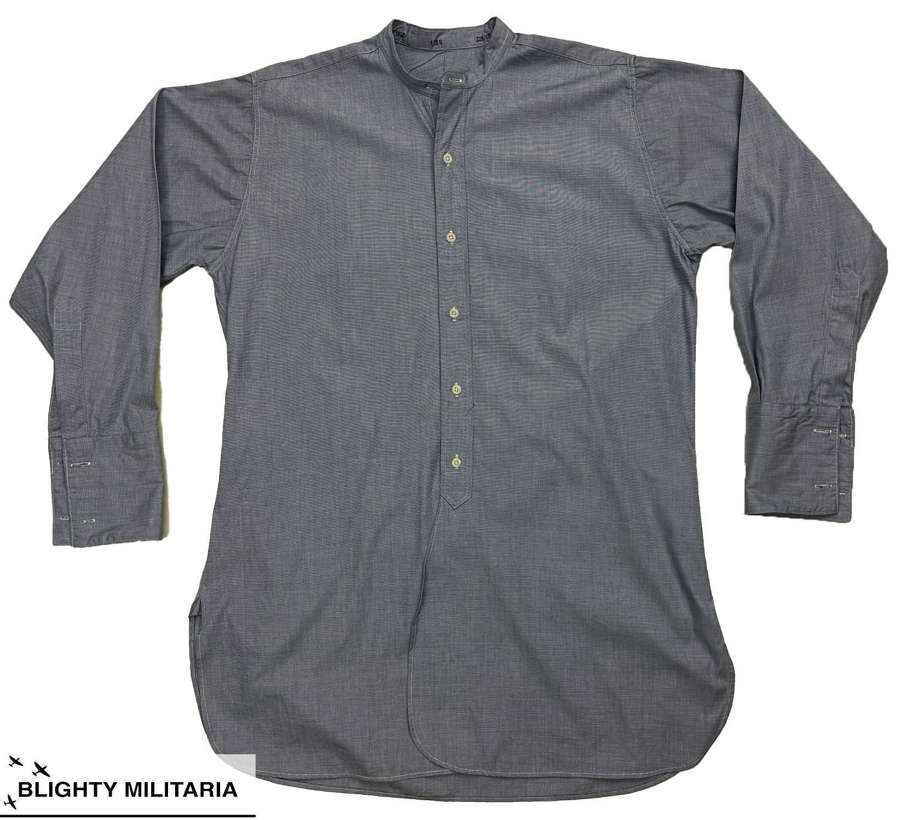 Original 1966 Dated RAF Officer's Collarless Shirt - Size 15 1/2