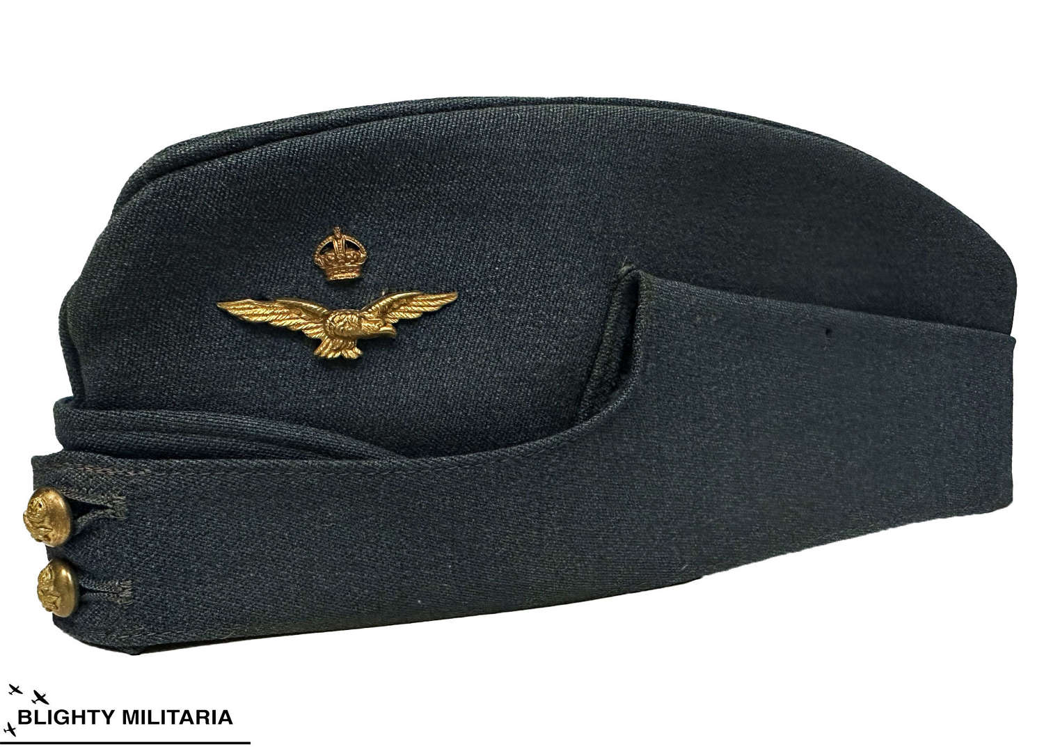 Original WW2 RAF Officer's Forage Cap - Large SIze