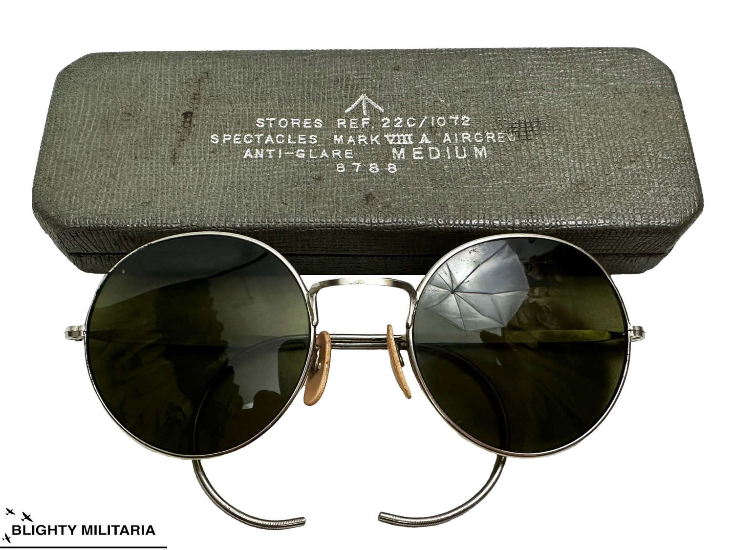 Original WW2 RAF MK VIII Anti Glare Spectacles Sunglasses