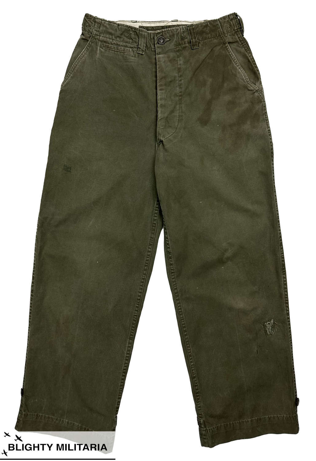 Original WW2 US Army M1943 Combat Trousers - Size 29 x 29