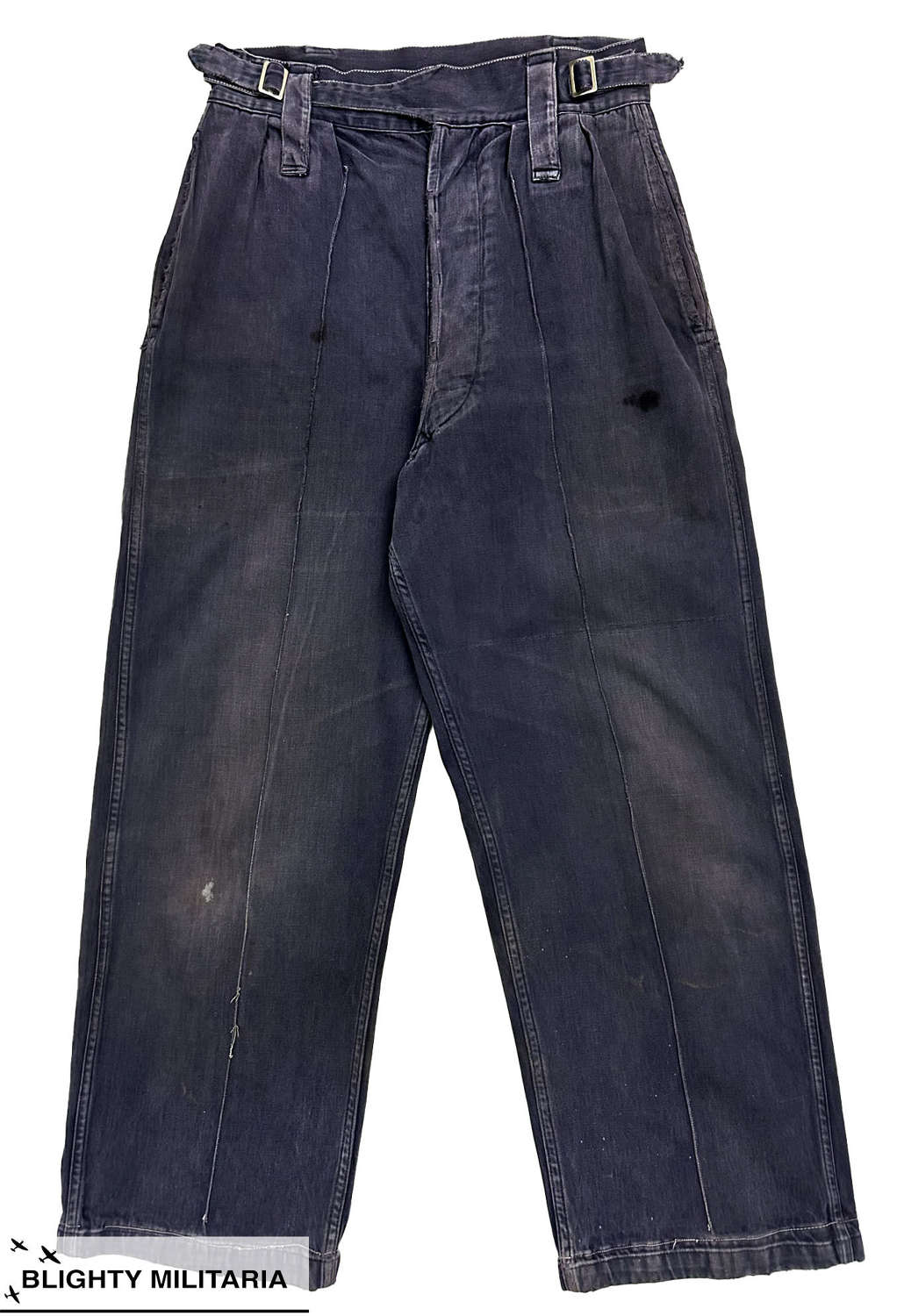 Original 1950s British Royal Navy Action Working Dress Trousers