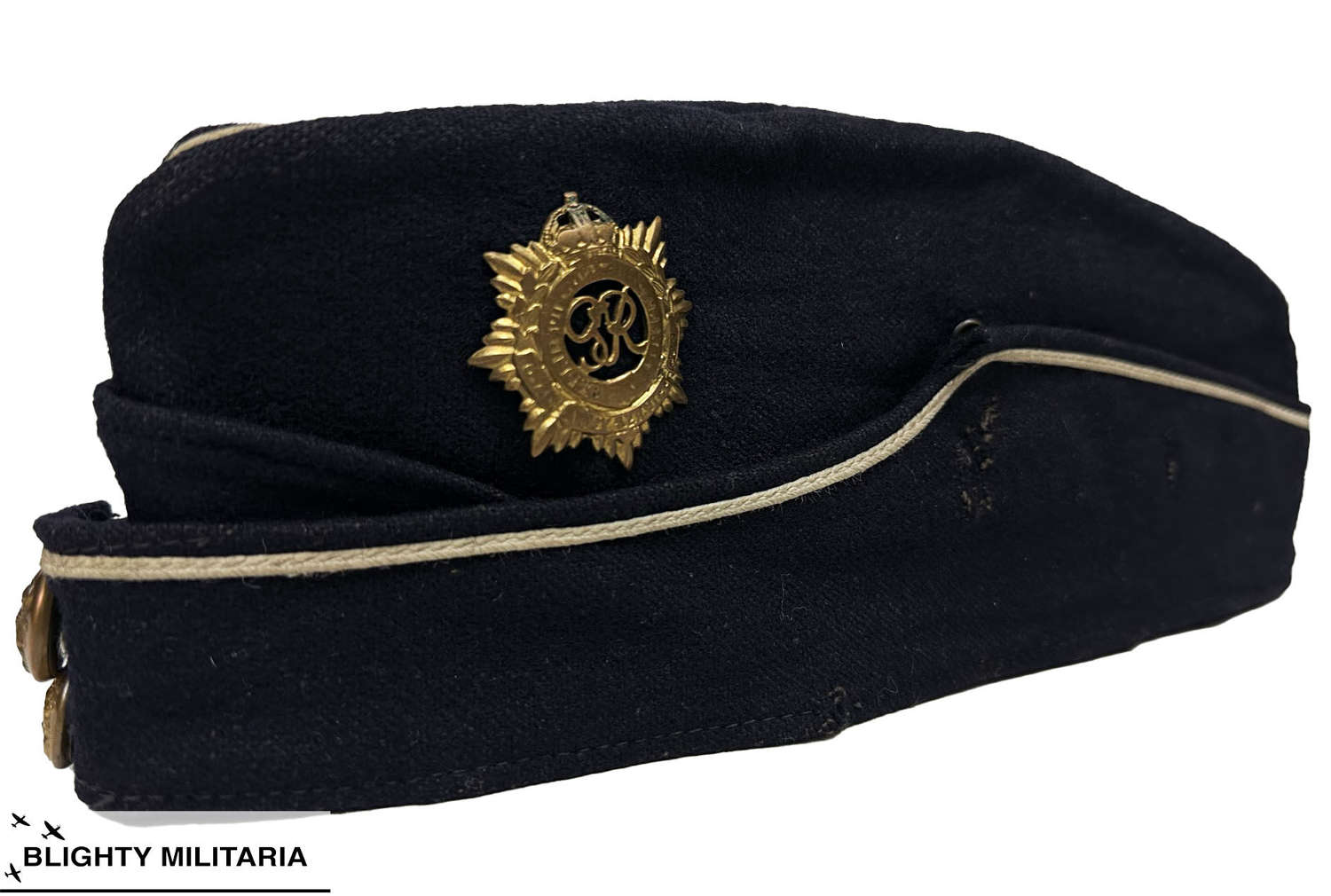 Original WW2 Era Royal Army Service Corps Coloured Field Service Cap