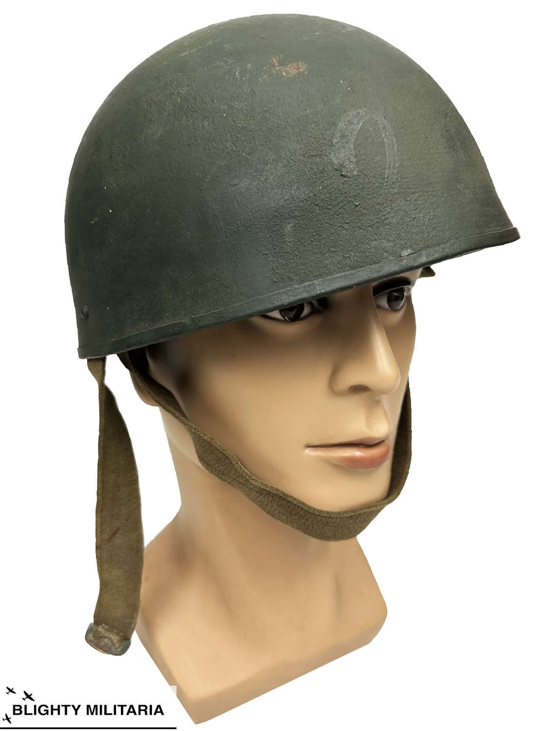 Original Cold War Period Royal Armoured Corps MKII Steel Helmet