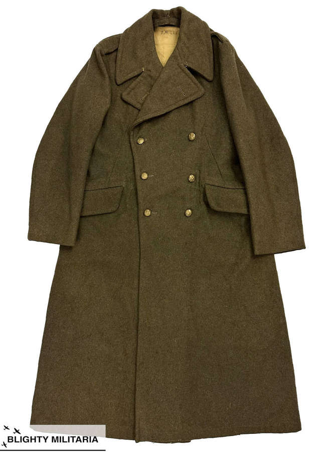 Original 1940 Dated 1939 Pattern British Army Greatcoat - Home Guard