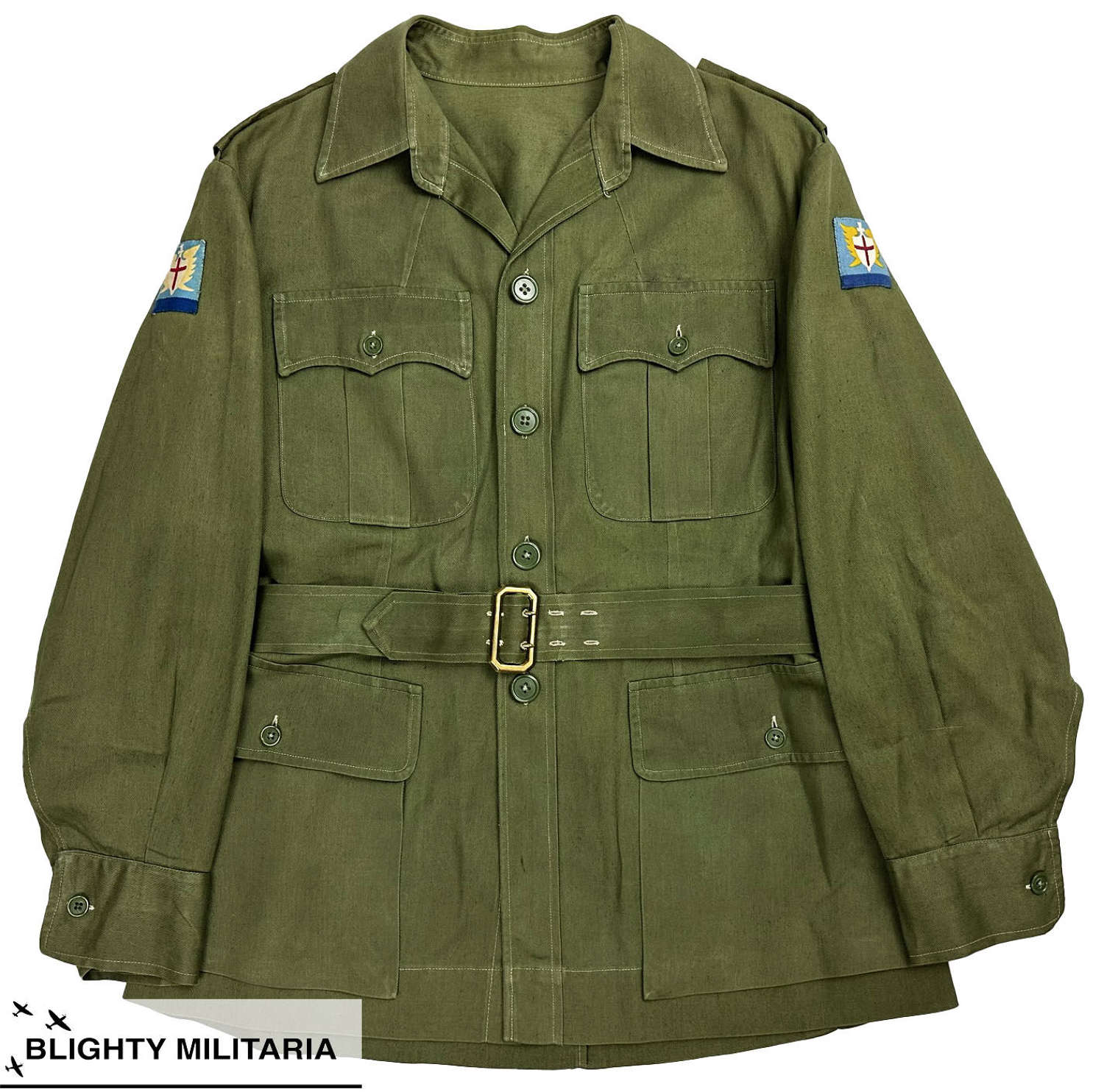 Original 1950s RASC FARELF Officers Jungle Green Bush Jacket