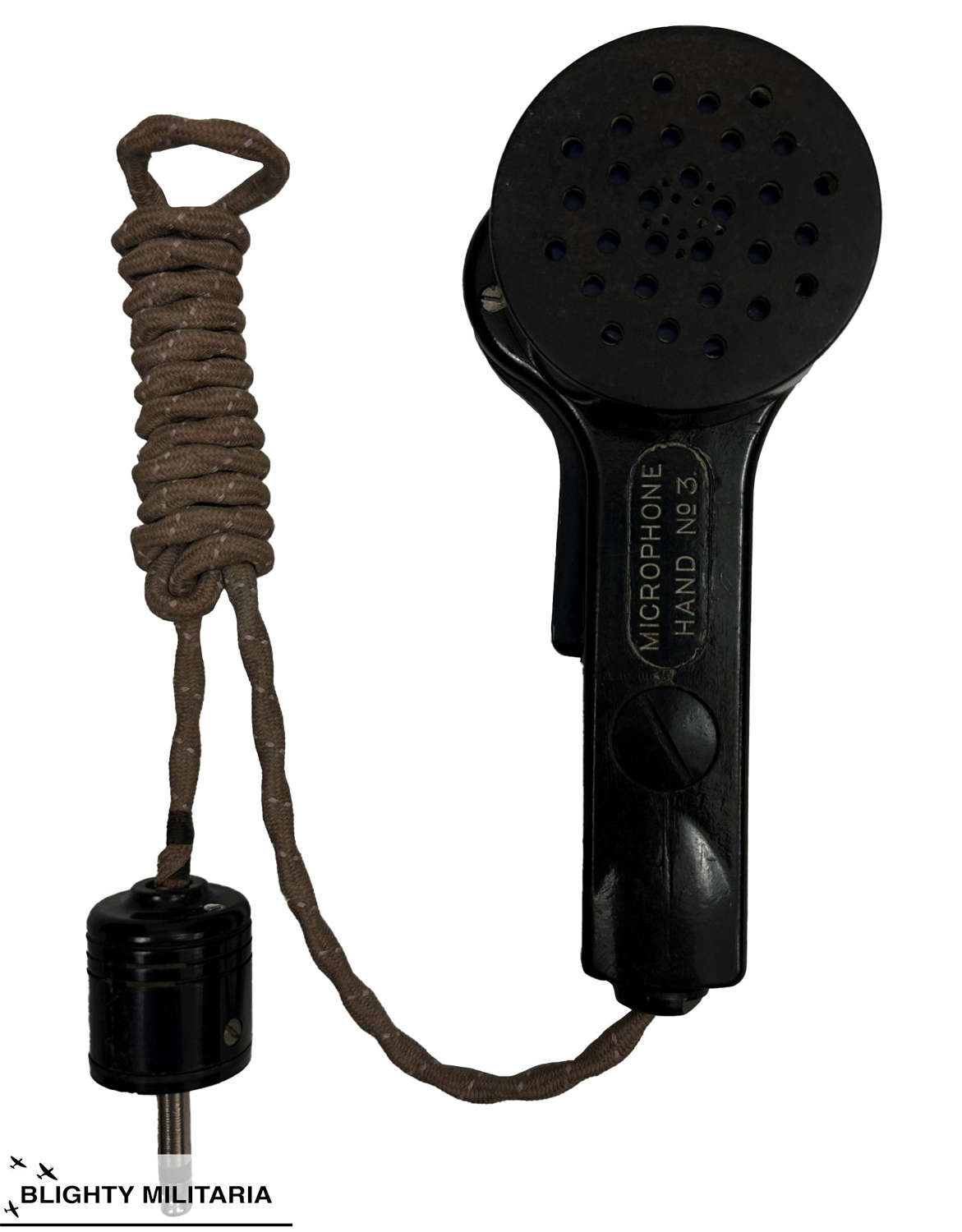 Original WW2 British Army Wireless Microphone Hand No. 3