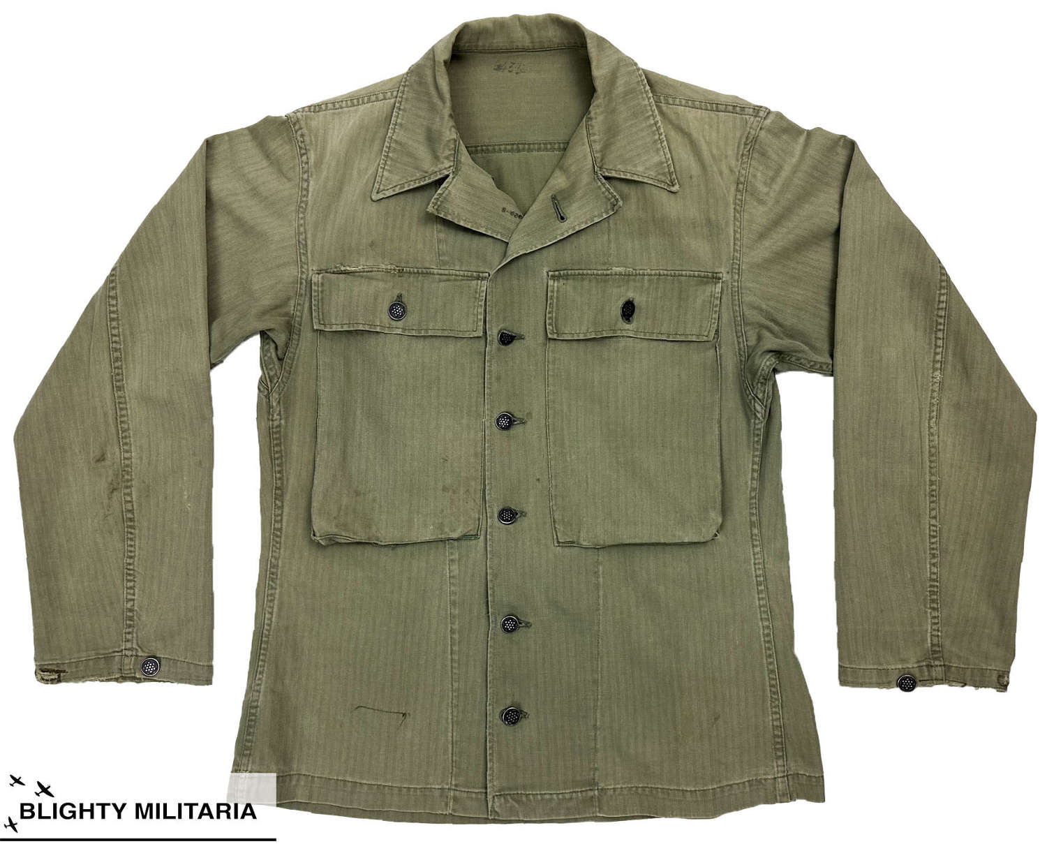Original WW2 US Army Second Pattern HBT Jacket