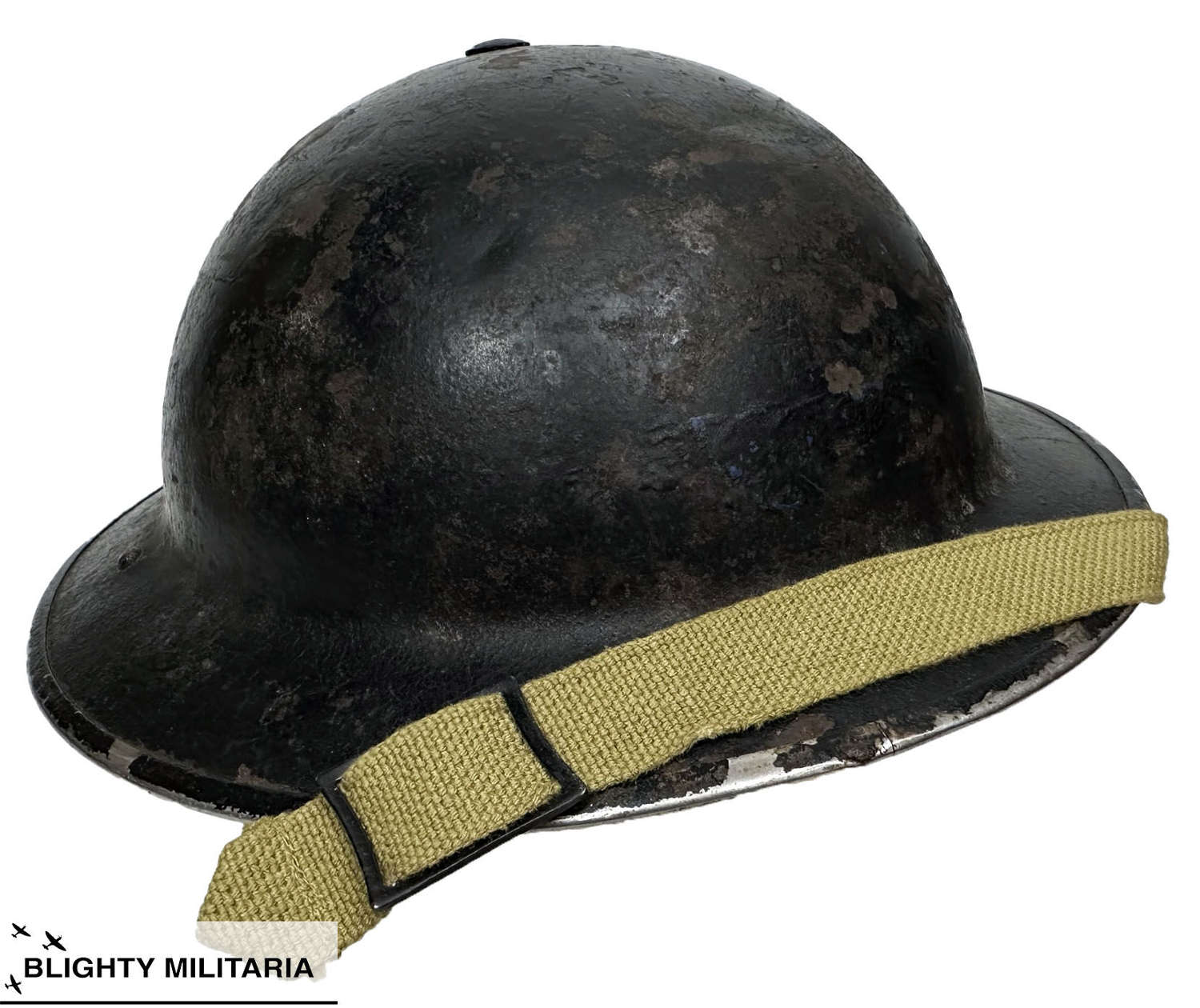 Original 1939 Dated British Home Front MKII Steel Helmet