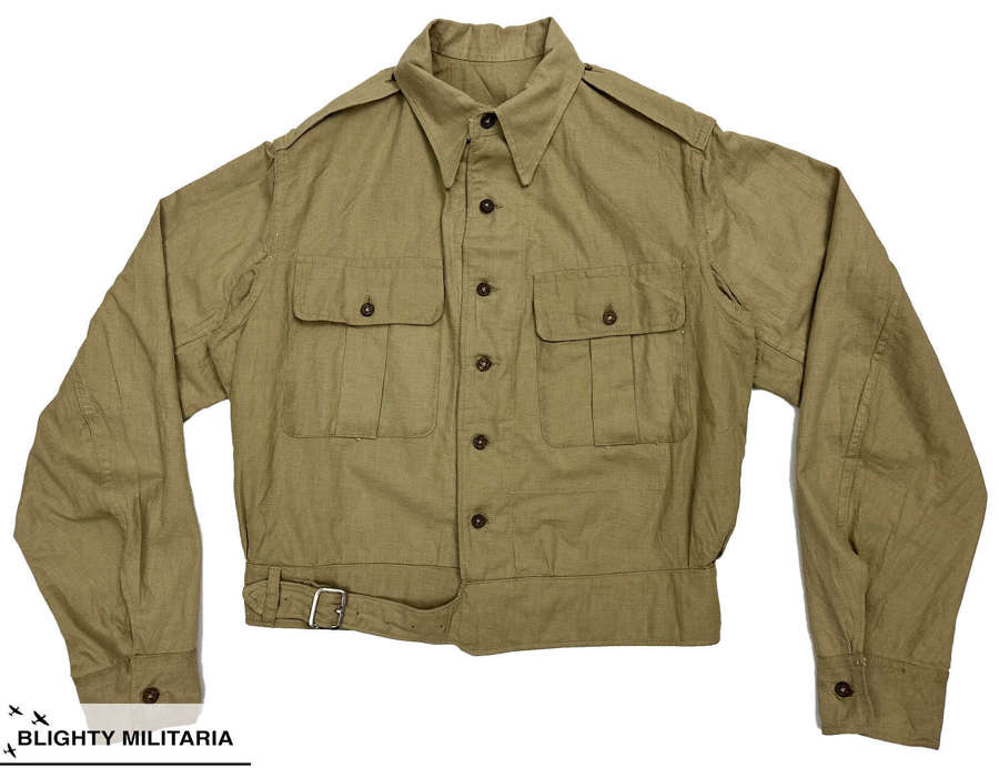 Original 1944 Dated Indian Made Aertex Battledress Jacket - Size 13