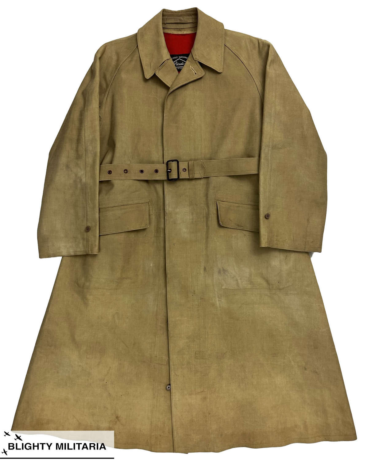 Rare Original 1950s British Army Officer's Macintosh Raincoat