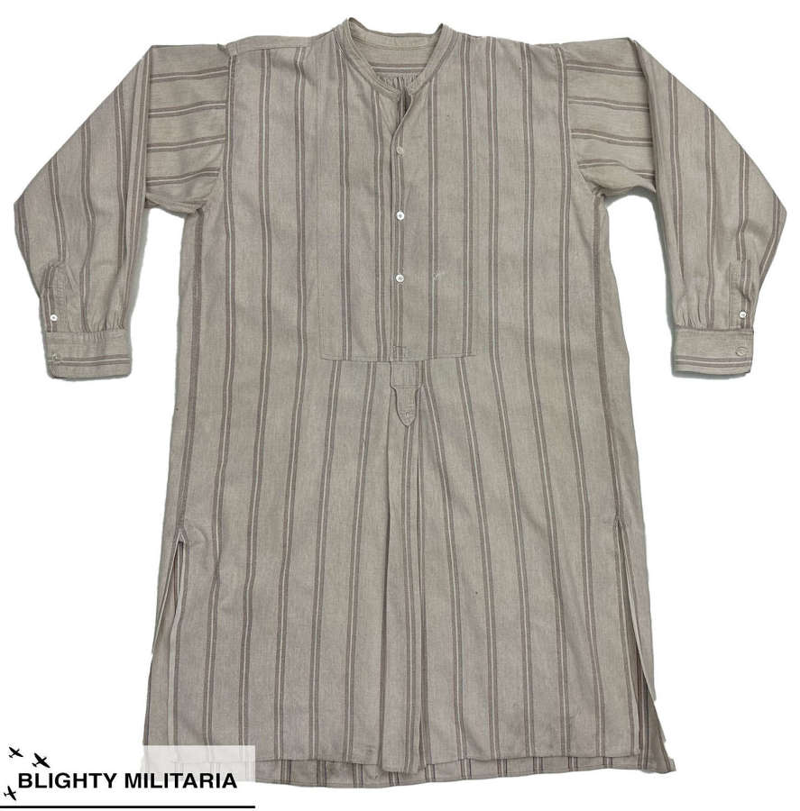 Original 1920s French Collarless Wool Shirt