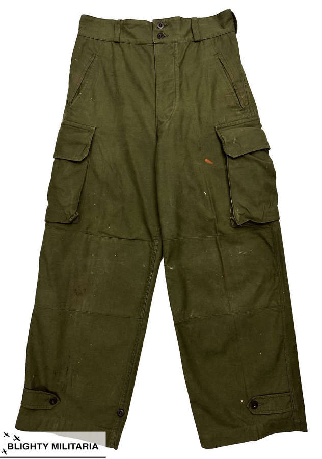 Original 1950s French Army M47 Trousers - Size 32 x 28.5