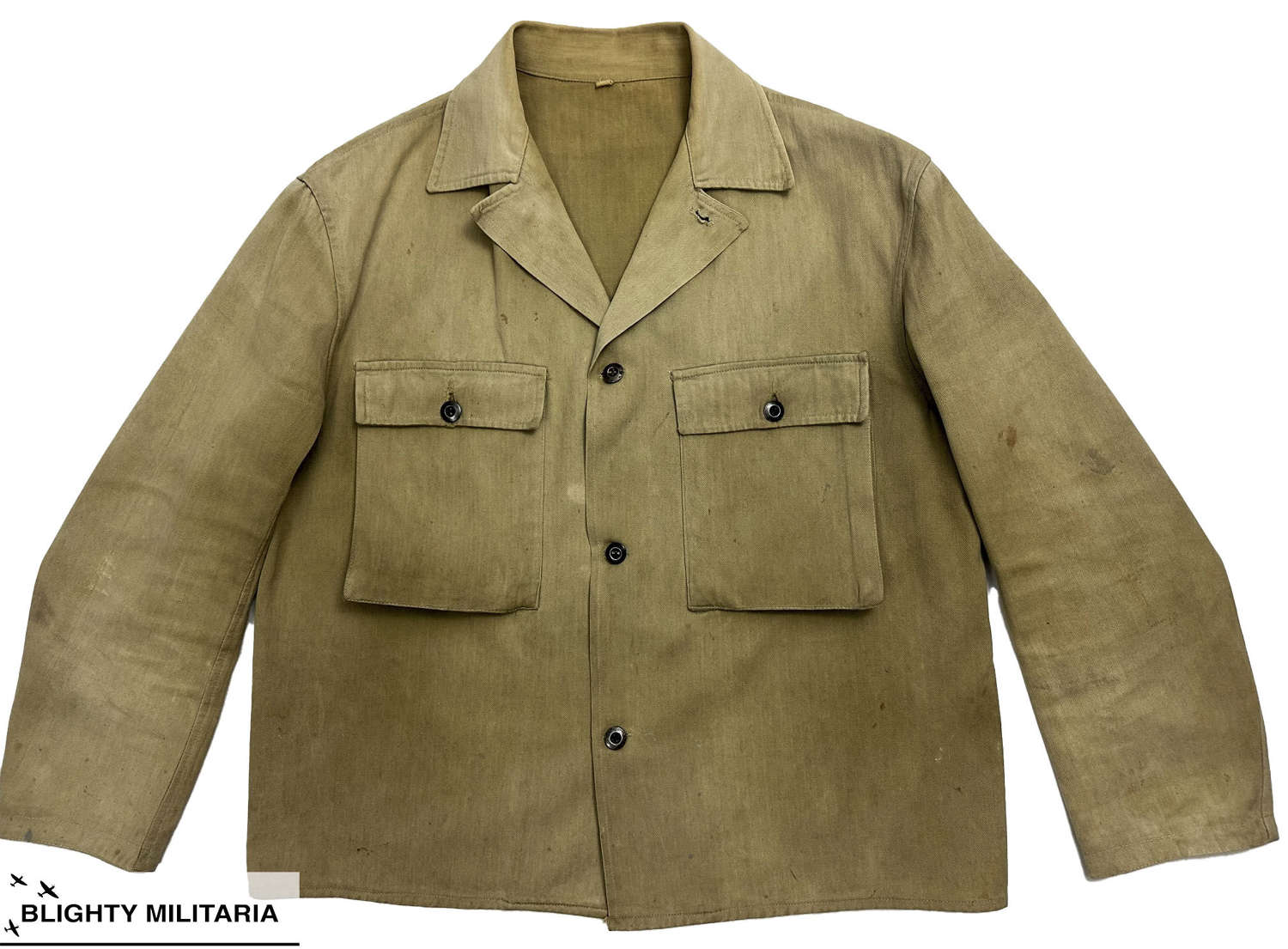 Original 1940s French HBT Workwear Jacket