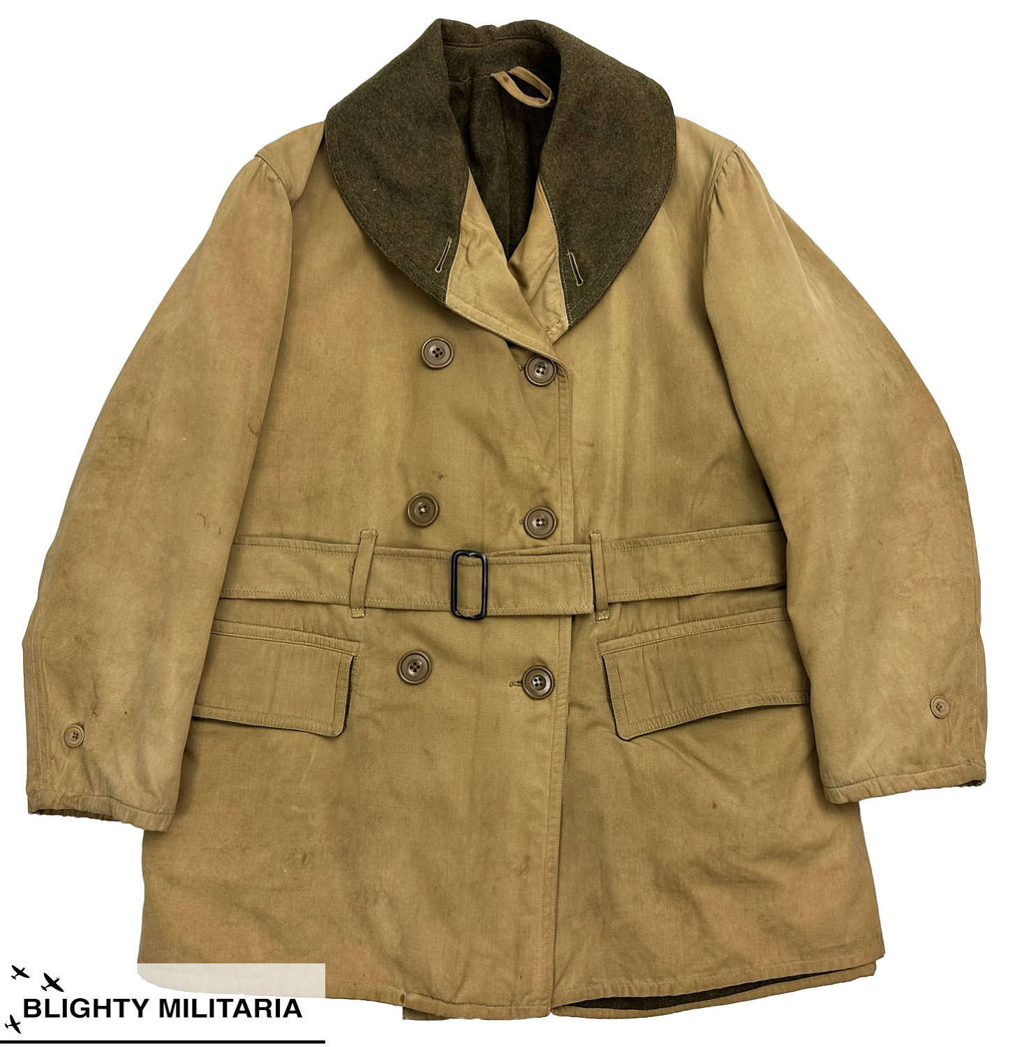 Rare Original 1944 Dated US Army M-1938 Enlisted Men's Mackinaw Coat