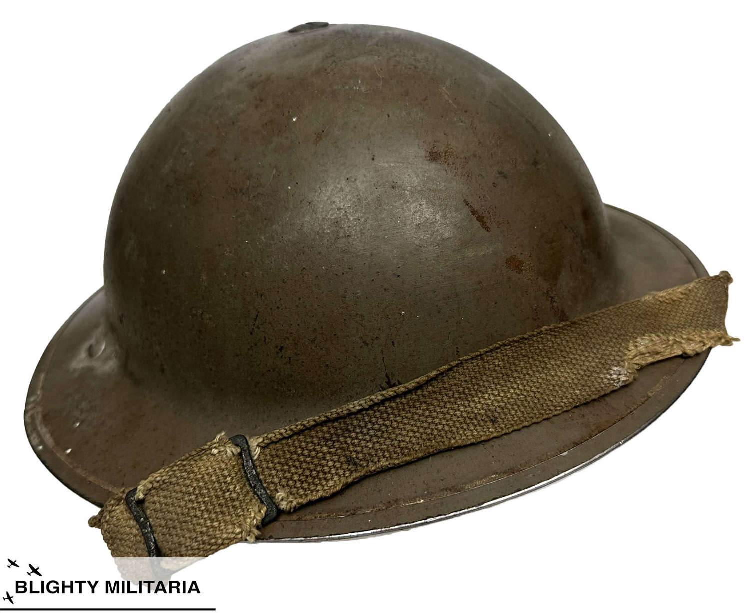 Original 1938 Dated British Army MKII Steel Helmet by 'J.S.S.'