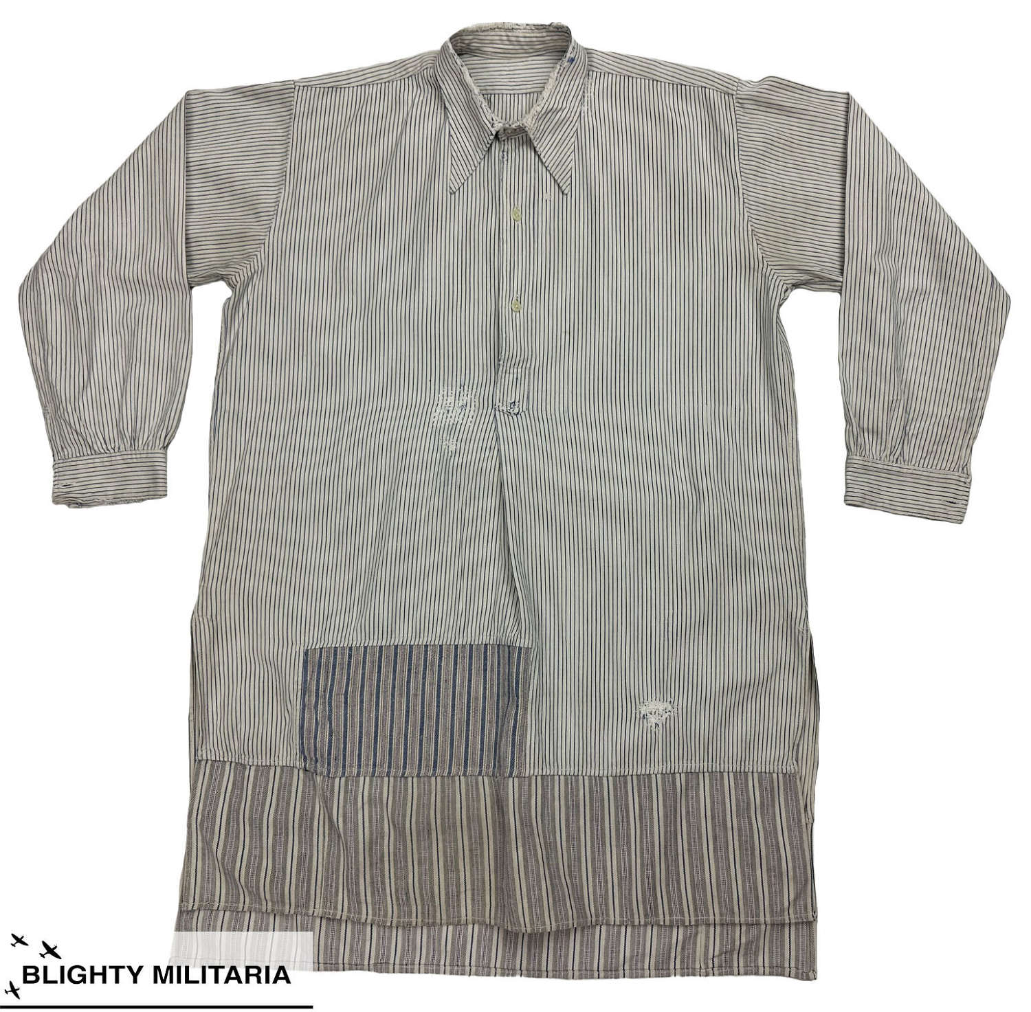 Original 1940s French Spearpoint Collared Shirt