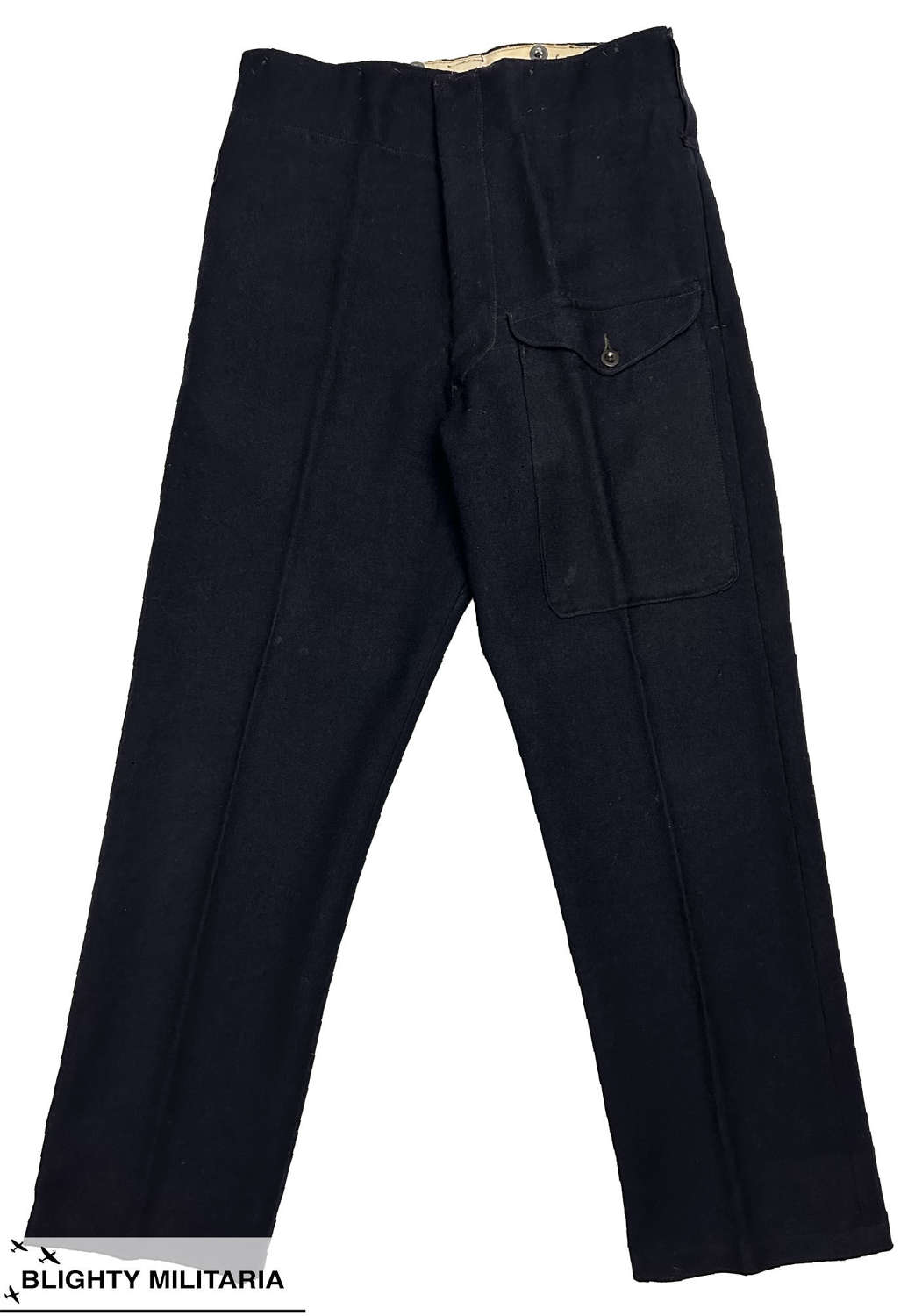 Original 1943 Dated Civil Defence Battledress Trousers - Size 34x33