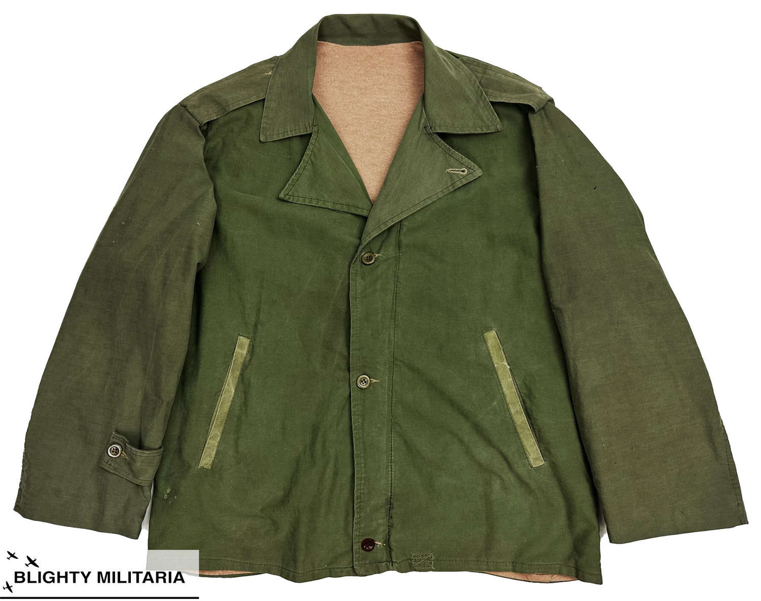 Original 1940s In Country Made French Military M41 Style Jacket