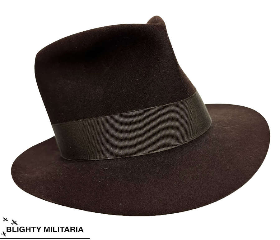 Original 1930s Men's Trilby Hat by 'Woodrow & Sons' - Size 7