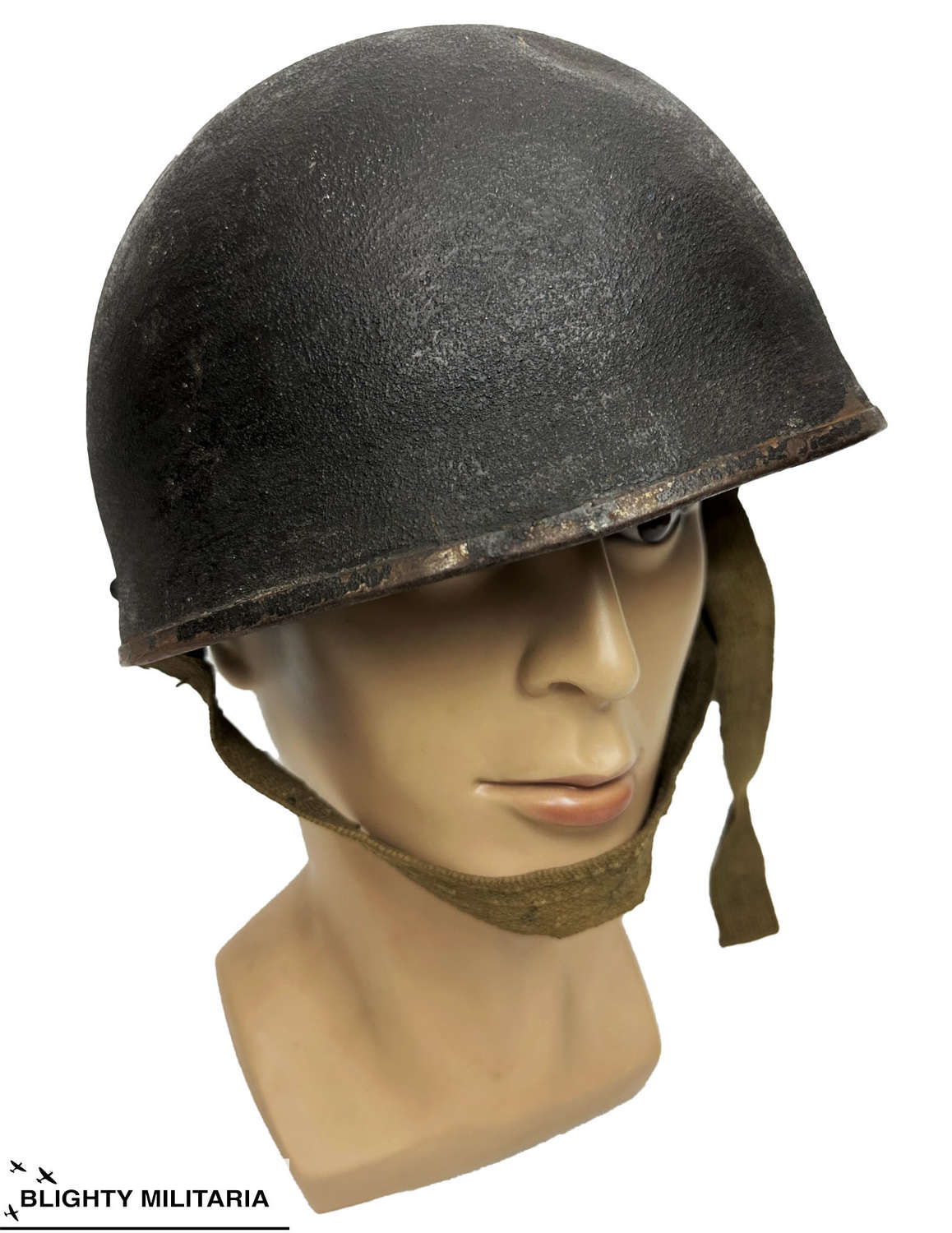 Original 1944 Dated British RAC MK1 Steel Helmet