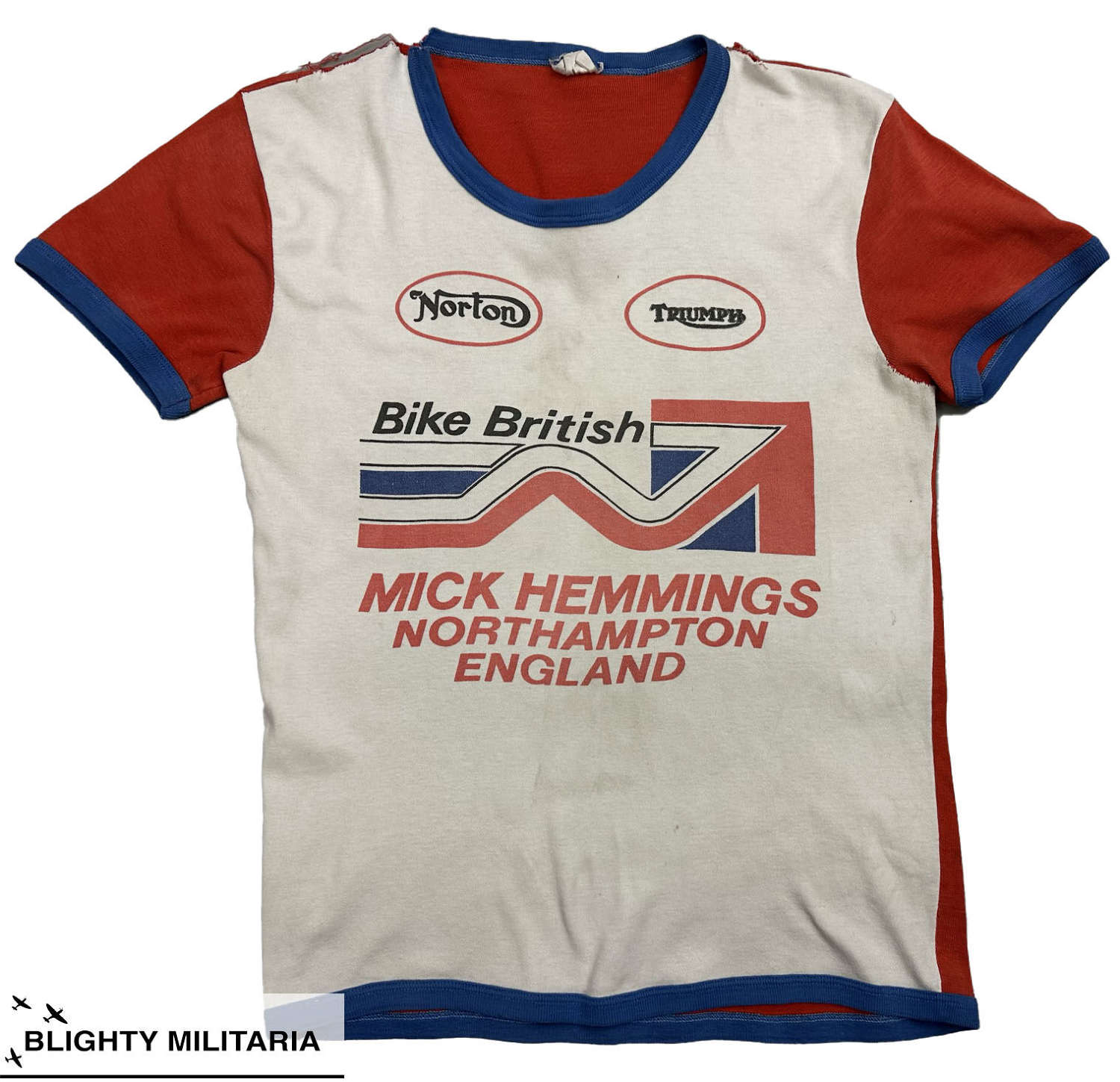 Original 1970s Mick Hemmings British Bike Racer T-Shirt (3)
