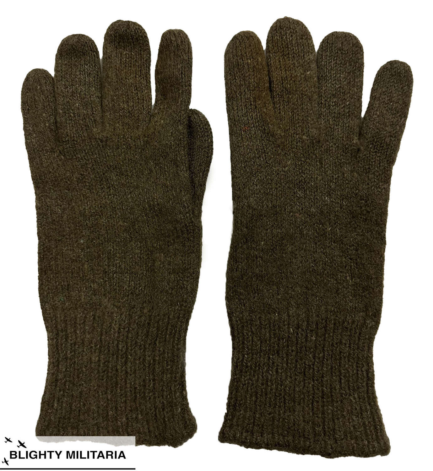 Original WW2 British Army Private Purchase Woollen Gloves