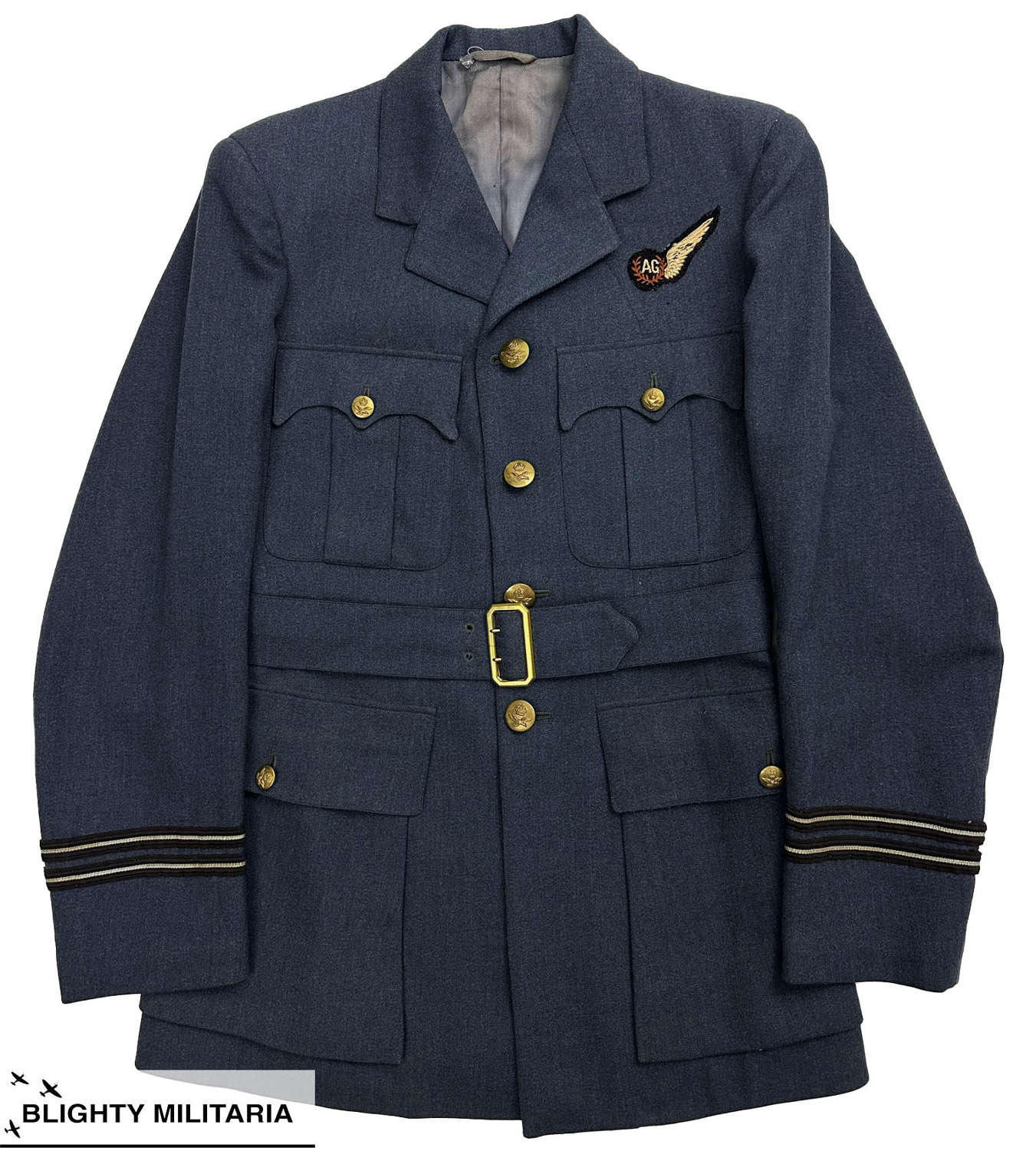 Original WW2 RAF Air Gunner Officer's Service Dress Tunic by 'Burton'