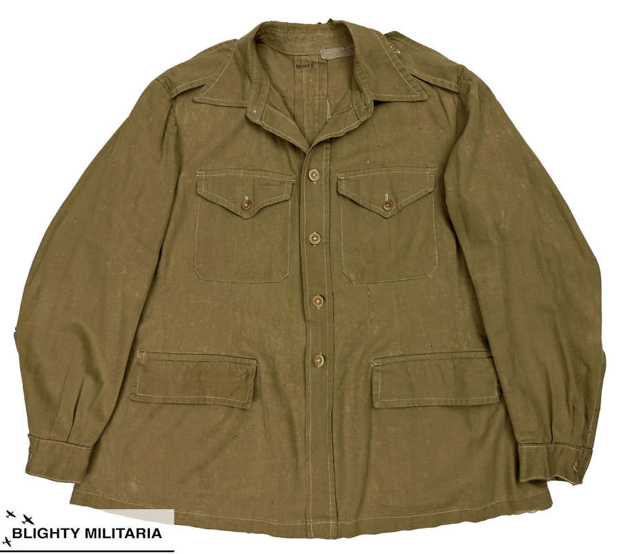 Original 1940s British Army Officers KD Bush Jacket - Large Size