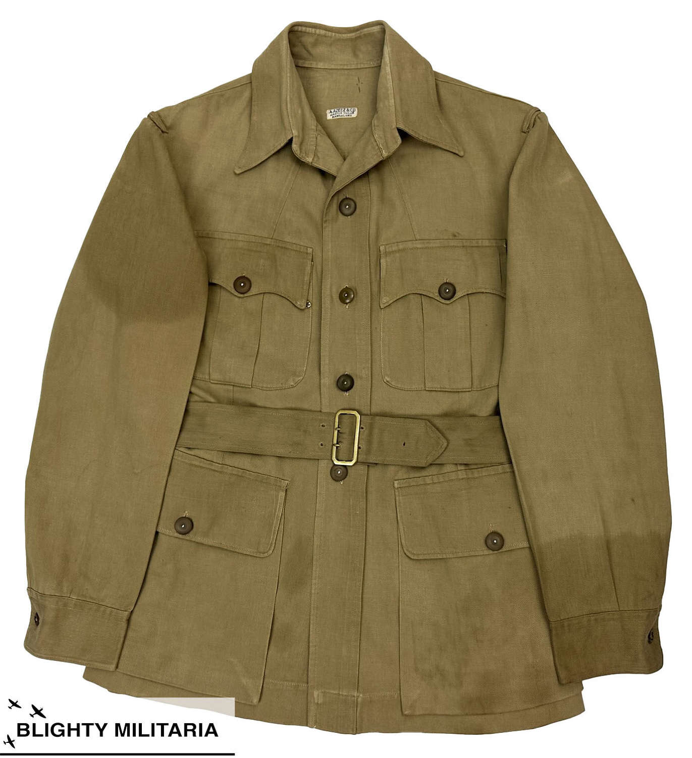 Original 1940s RAF / British Army Officer's KD Bush Jacket - Size 36