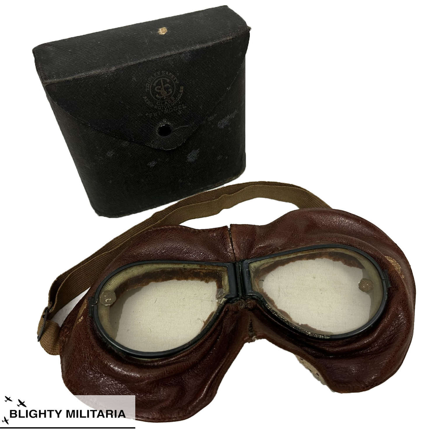 Original WW1 RFC Triplex AB Aero Mask + Case