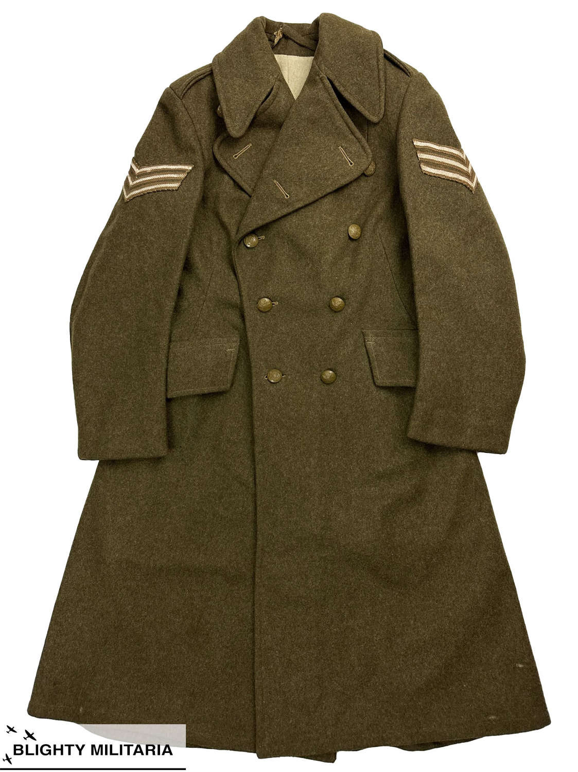 Original 1945 Dated 1941 Pattern ATS Greatcoat - Size 14