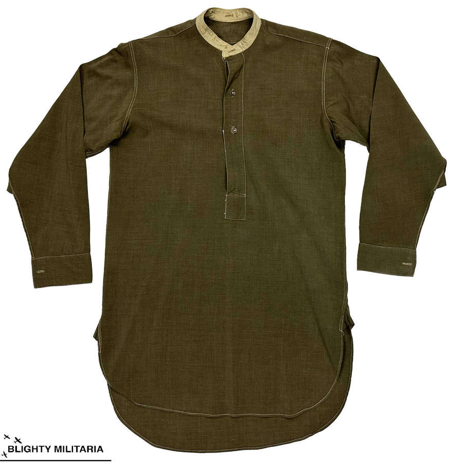 Original WW2 British Army Officer's Collarless Shirt
