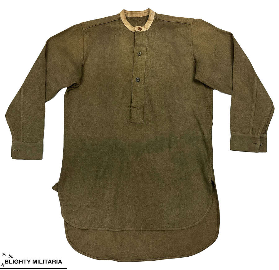 Original WW2 British Army Ordinary Ranks Collarless Shirt