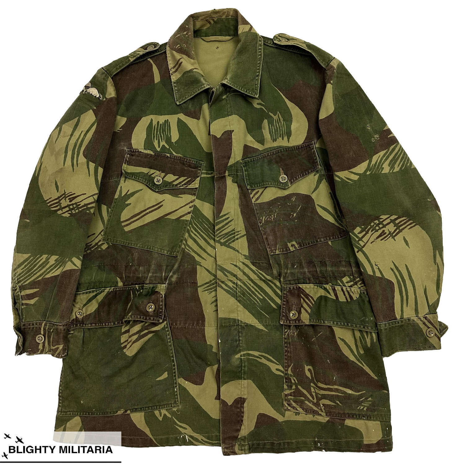Original First Pattern Rhodesian Camouflage Bush Jacket - Airborne