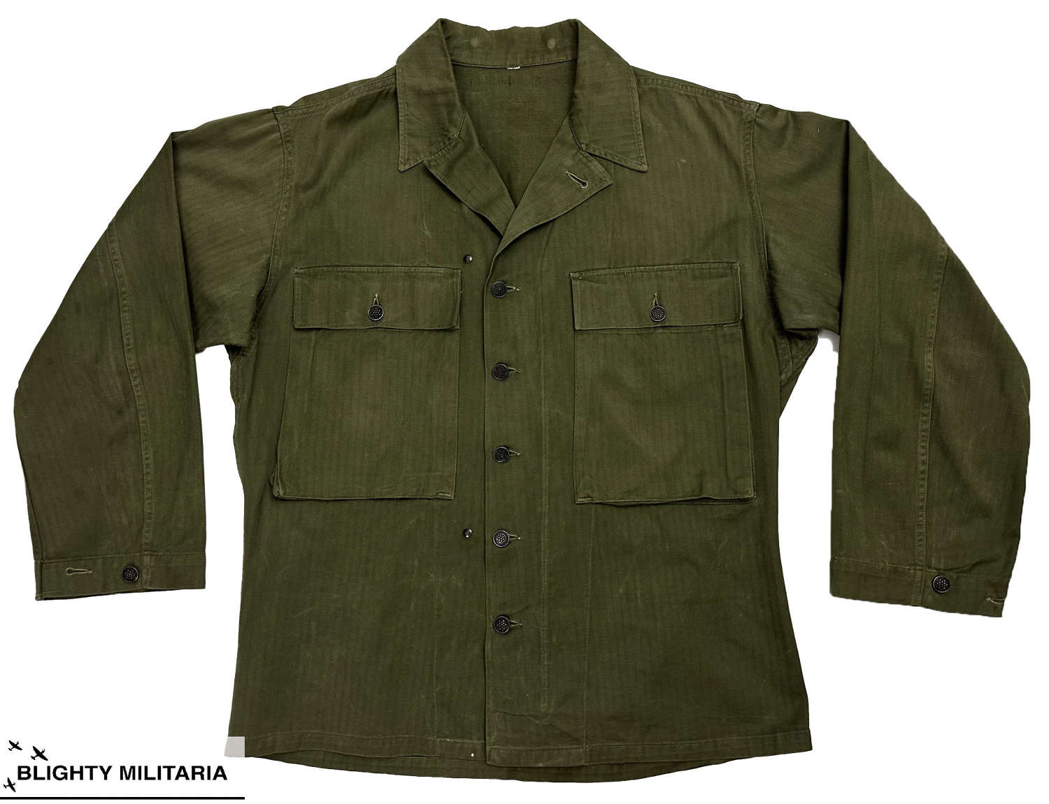 Original WW2 US Army Second Pattern HBT Jacket - Size 38