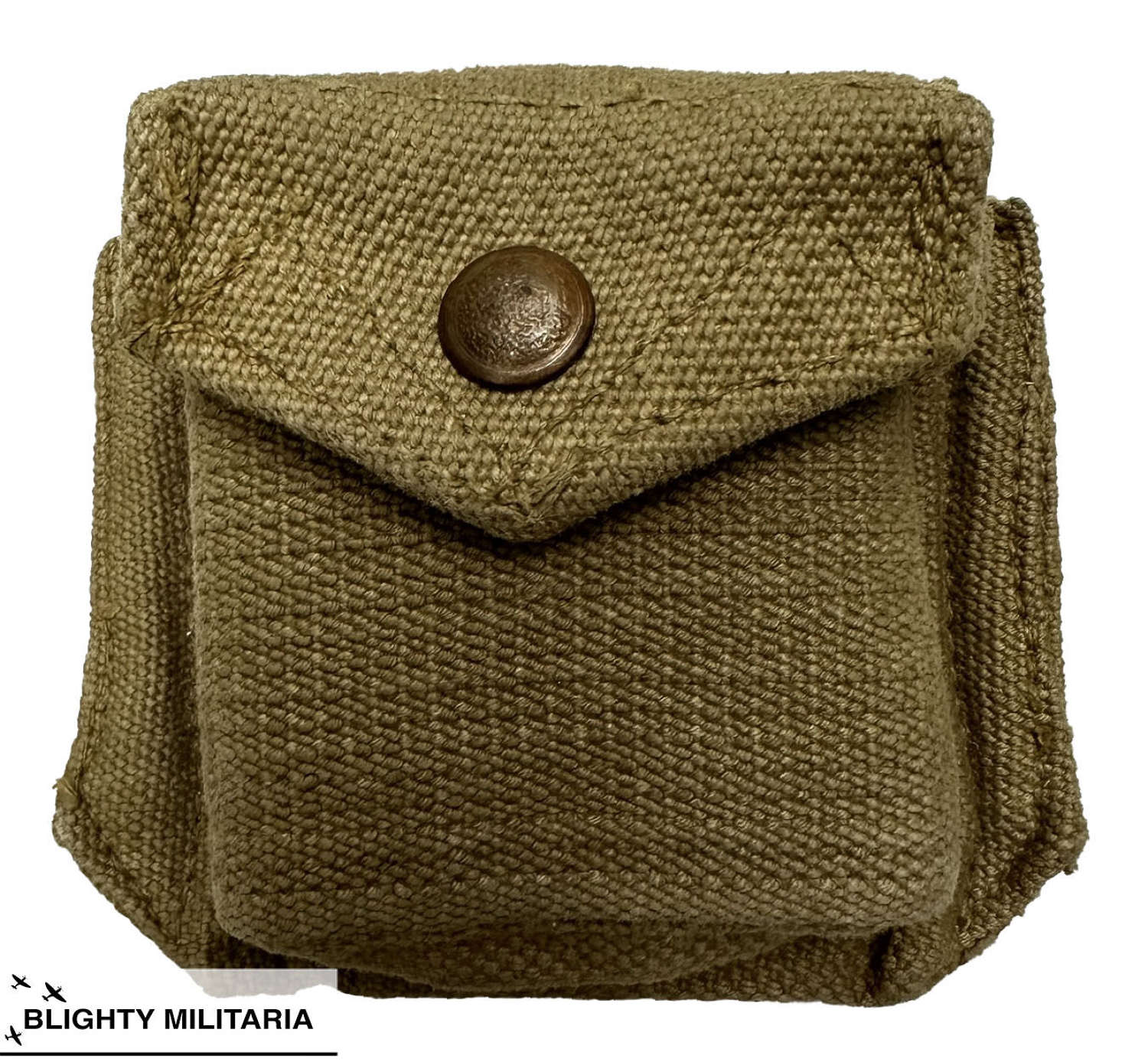 Original 1941 Dated British Army 1937 Pattern Webbing Compass Pouch