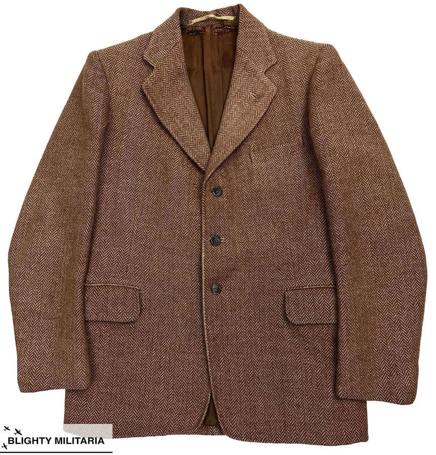 Original 1940s CC41 Harris Tweed Sports Jacket - Size 38
