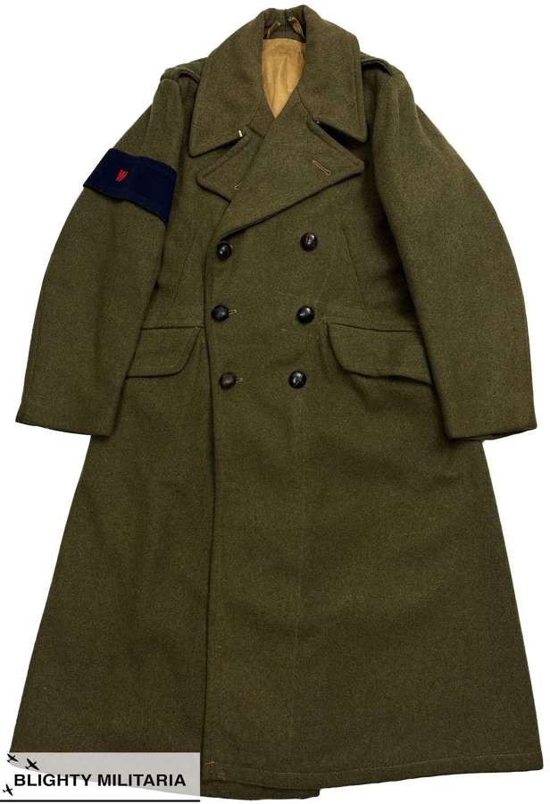 Original ATS Army Welfare Service Converted 1939 Pattern Greatcoat