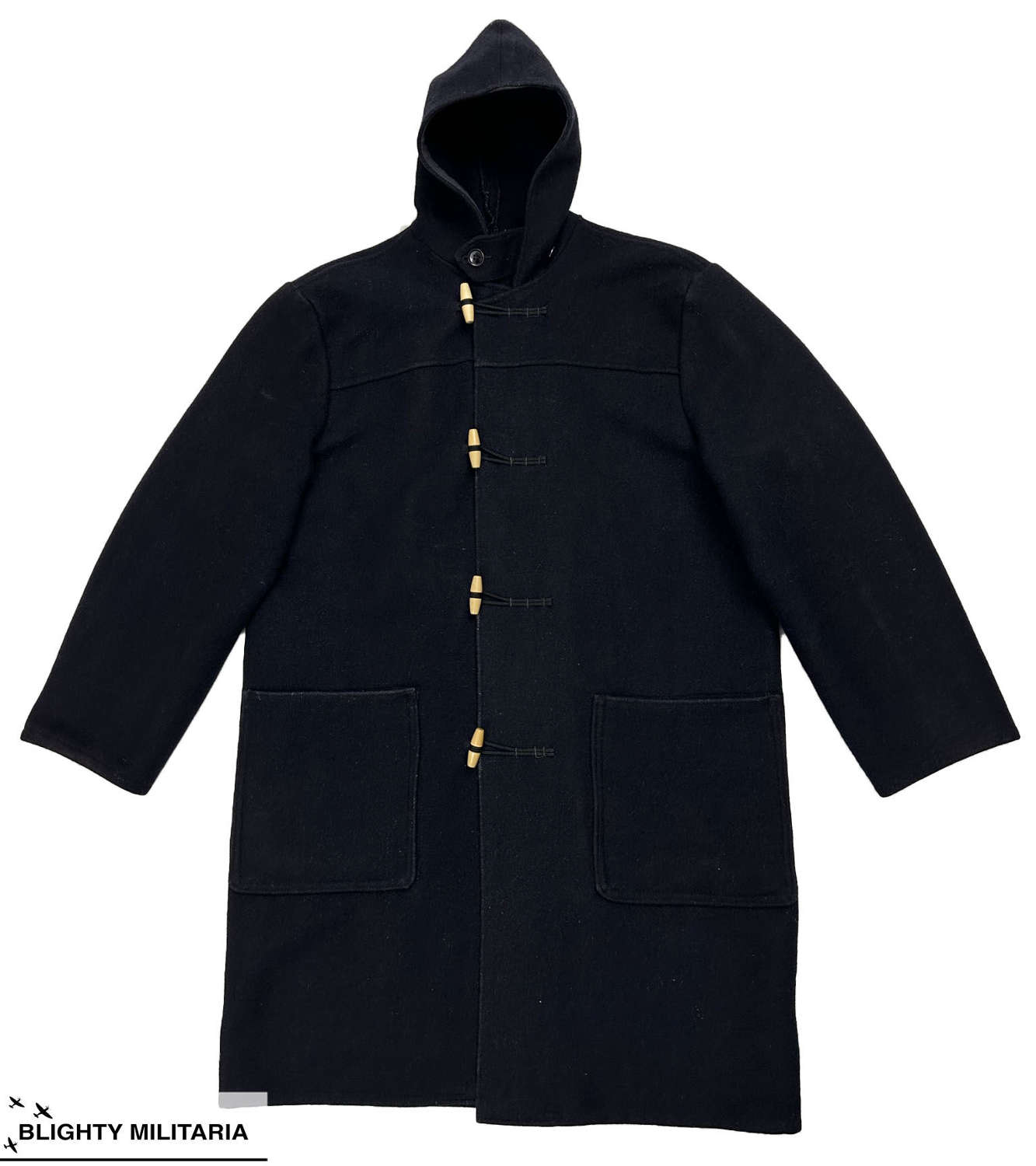Original 1980s Duffle Coat Donkey Jacket by 'Clares Workwear' - Size L