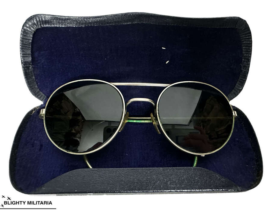 Original 1950s RAF Type G Sunglasses - Size Medium