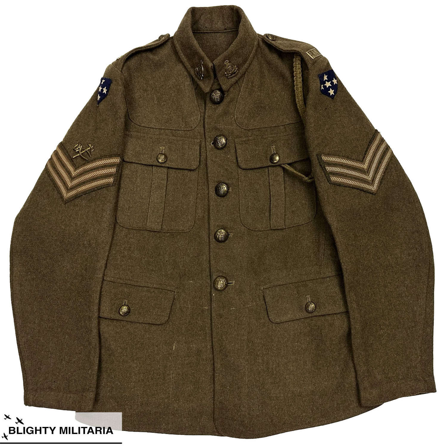 Original 1934 Dated British Army ROAC Sergeants Service Dress Tunic