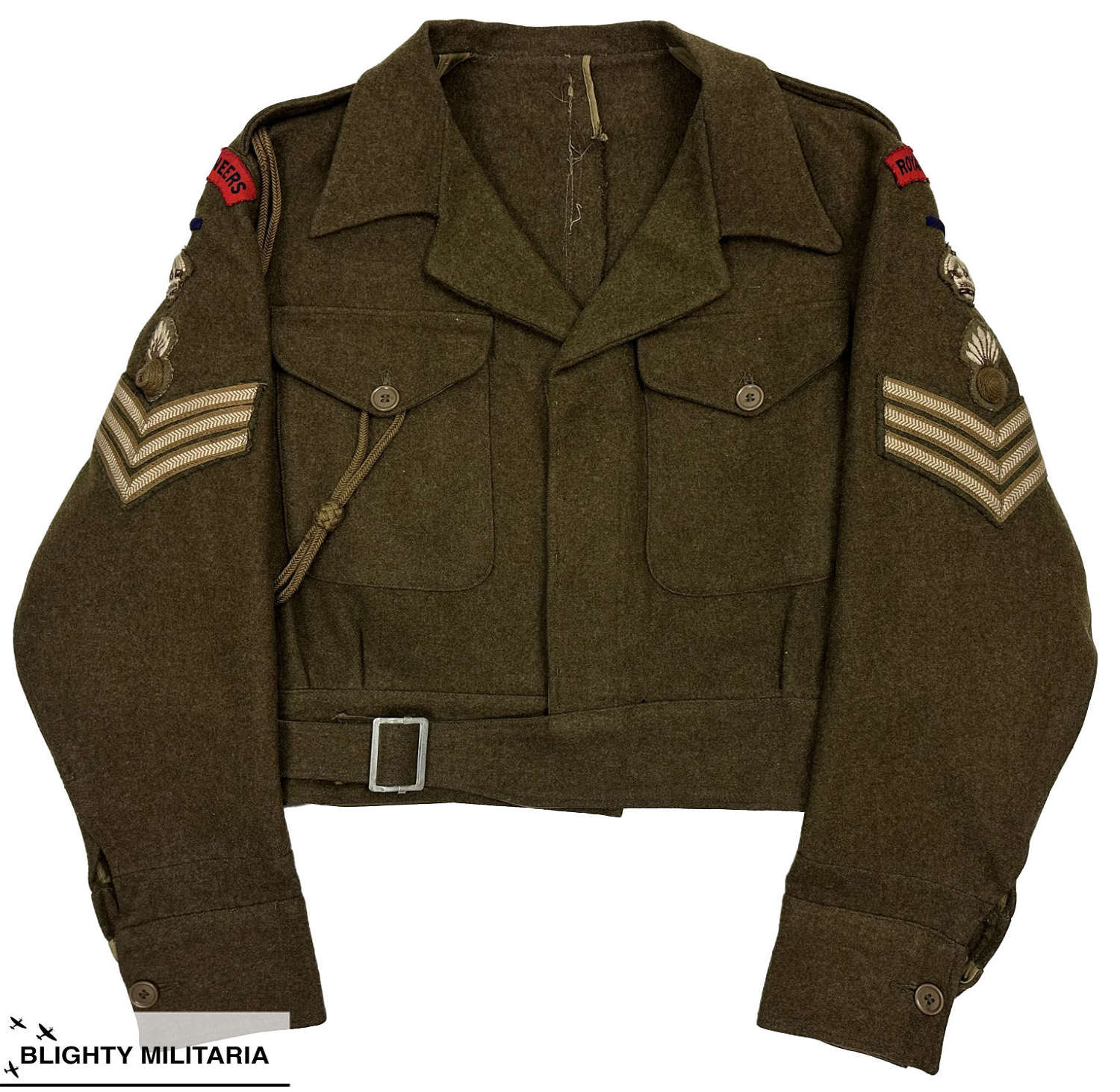 Original 1943 Dated Staff Sergeants War Aid Battledress Blouse