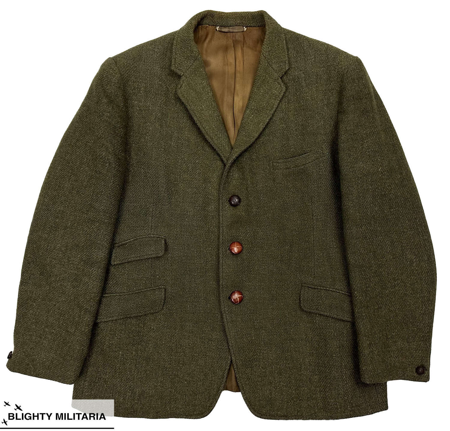 Original 1960s British Harris Tweed Men's Jacket by 'Burton' - Size 42