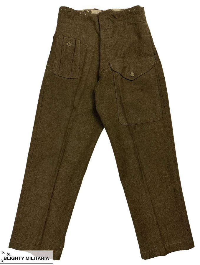 Original 1946 Pattern Battledress Trousers Dated 1947 Size 8